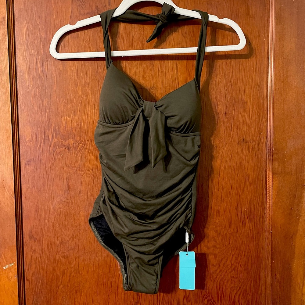 Army Green Seafolly Swimsuit